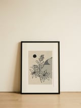 Abstract Flower 1 — framed, leaning against the wall thumbnail