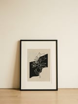 Abstract Flower 4 — framed, leaning against the wall thumbnail