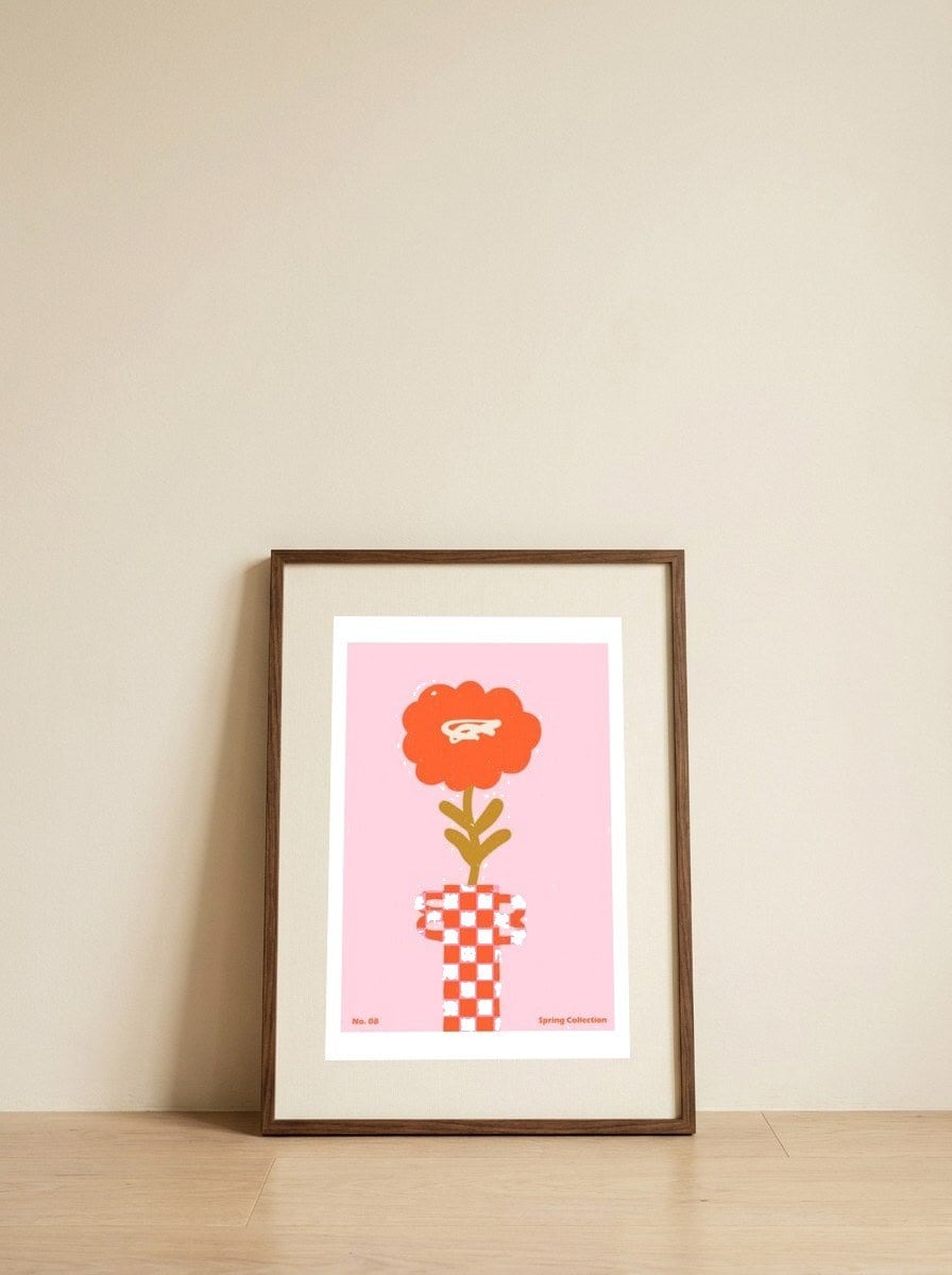 Spring Flower #08 — framed, leaning against the wall