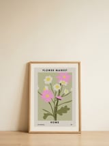 Flower Market Rome — framed, leaning against the wall thumbnail