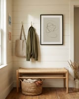 Female portrait framed in a relaxed room thumbnail