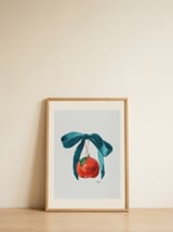 Festive Tangerine Ornament — framed, leaning against the wall thumbnail