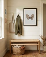 Watercolor Oyster Shells framed in a relaxed room thumbnail