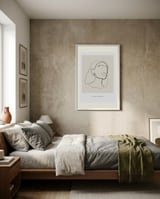 Minimalist Line Art framed in a grounding room thumbnail