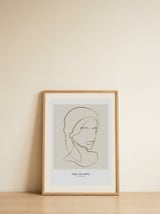 Woman portrait — framed, leaning against the wall thumbnail