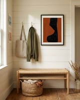 Organic Terracotta Abstract framed in a relaxed room thumbnail