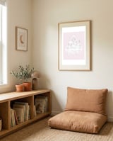 Crystals Pink framed in a gentle room thumbnail