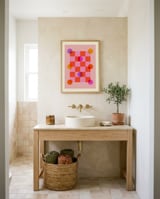 Playful Geometric Circles framed in a breezy room thumbnail