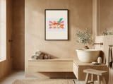 Funny Sushi Duck framed in a serene room thumbnail