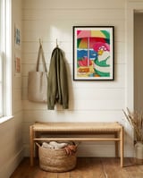 Duck Summer Vacation framed in a relaxed room thumbnail