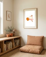 Playful Duck Crown framed in a gentle room thumbnail