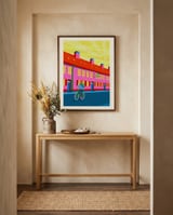 Sunny City Bike Ride framed in a welcoming room thumbnail