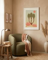 Palms 01 framed in a tender room thumbnail