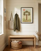 Palms 04 framed in a relaxed room thumbnail