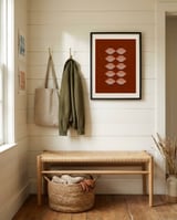 Stacked Geometric Terracotta framed in a relaxed room thumbnail