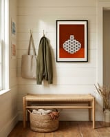 Modern Geometric Vase framed in a relaxed room thumbnail