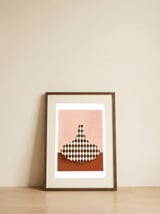 Abstract Harlequin Vase — framed, leaning against the wall thumbnail