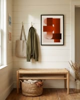Warm Geometric Forms framed in a relaxed room thumbnail