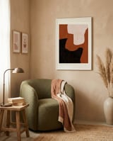 Earthy Organic Shapes framed in a tender room thumbnail