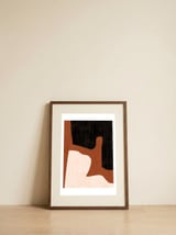 Modern Earthy Shapes — framed, leaning against the wall thumbnail
