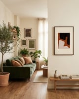 Modern Earthy Shapes framed in a grounding room thumbnail