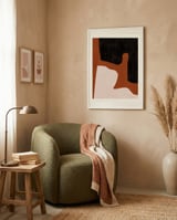 Modern Earthy Shapes framed in a tender room thumbnail