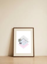 Flamingo's Paradise — framed, leaning against the wall thumbnail