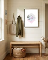 Flamingo's Paradise framed in a relaxed room thumbnail