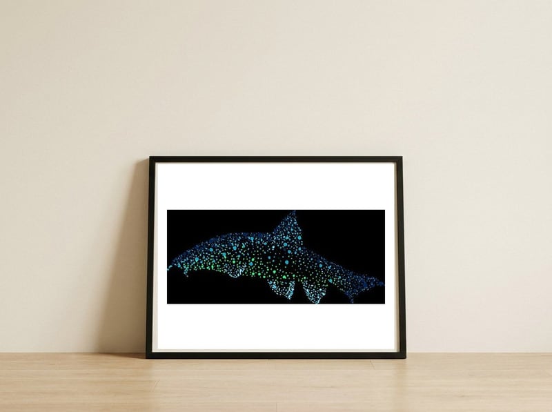 Barbel Fish — framed, leaning against the wall