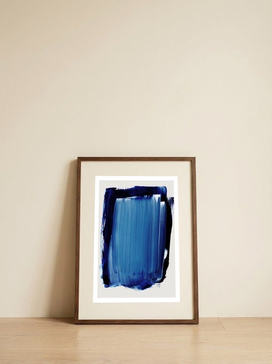 Abstract Brush Strokes 112 — framed, leaning against the wall