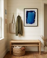 Abstract Brush Strokes 112 framed in a relaxed room thumbnail