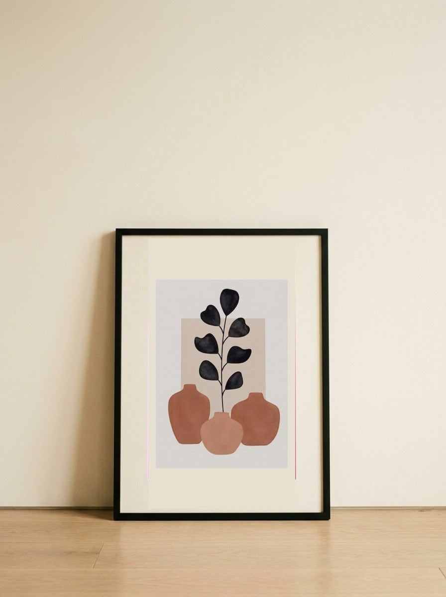 Clay Harmony — framed, leaning against the wall