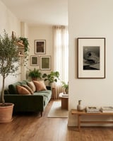 A Peek In The Elsewhen III framed in a grounding room thumbnail