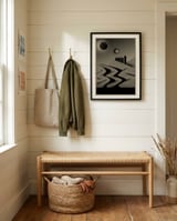 A Peek In The Elsewhen II framed in a relaxed room thumbnail