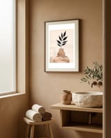 Rock Leaf framed in a serene room thumbnail