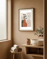 Earthy Jug framed in a serene room thumbnail