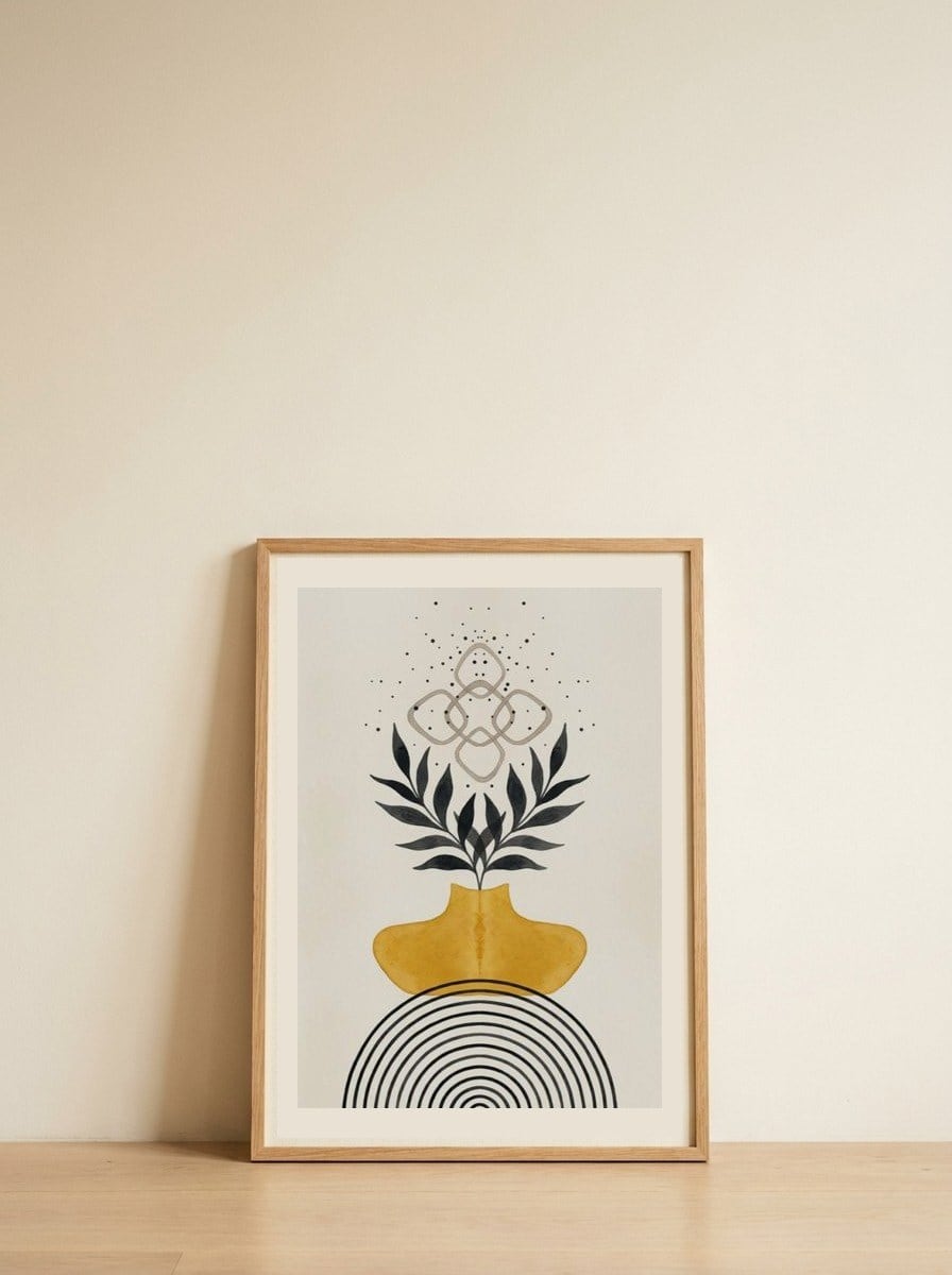 Aura Vessel — framed, leaning against the wall