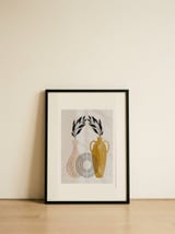 Ochre Pottery — framed, leaning against the wall thumbnail