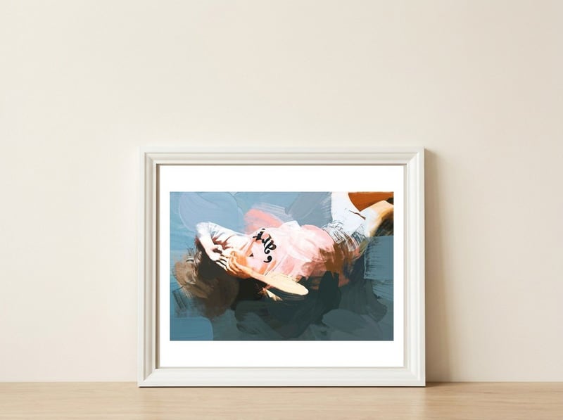Floored — framed, leaning against the wall