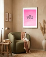 The Resistance Is Female framed in a tender room thumbnail