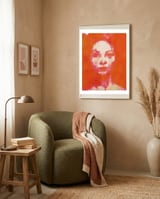 Colorful Woman 2 framed in a tender room thumbnail