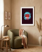 Astronaut framed in a tender room thumbnail