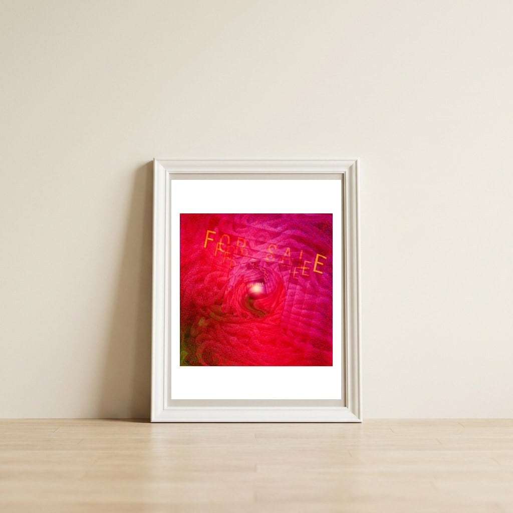 Hell for sale — framed, leaning against the wall