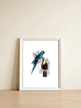The Toucan and the Parrot — framed, leaning against the wall thumbnail