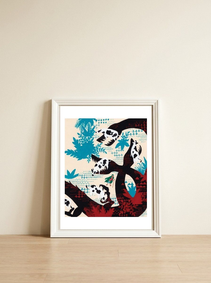 Russian Folk Tales - The Crystal Mountain — framed, leaning against the wall