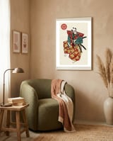 Slice & Dice - Samurai framed in a tender room thumbnail