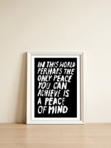 THIS WORLD — framed, leaning against the wall thumbnail