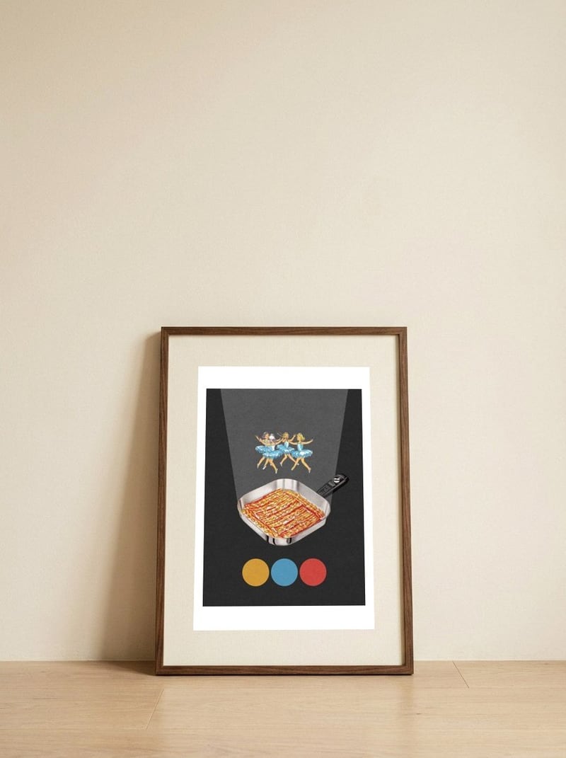 Bacon — framed, leaning against the wall