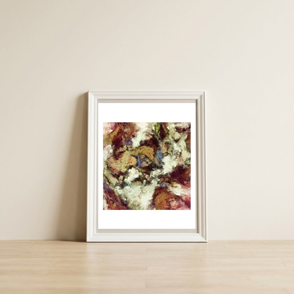 The Old Horse — framed, leaning against the wall