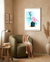 Sitting Pretty framed in a tender room thumbnail